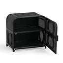Tina 27" Rattan Nightstand With Storage