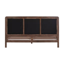Hella Contract-Grade Velvet and Ash Wood Bed
