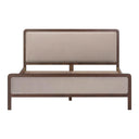 Hella Contract-Grade Velvet and Ash Wood Bed