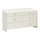 Collins 56" Cream 6-Drawer Dresser
