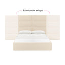 Eliana Performance Velvet Headboard Wings