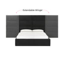 Eliana Performance Velvet Headboard Wings