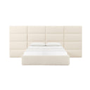 Eliana Cream Performance Boucle Headboard Wings