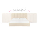 Palani Performance Velvet Headboard Wings