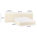 Palani Performance Velvet Headboard Wings