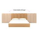 Palani Performance Velvet Headboard Wings