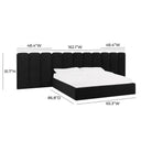 Palani Performance Velvet Headboard Wings