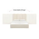 Palani Cream Performance Boucle Wings - Queen or King (Set of 2)