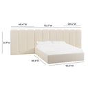 Palani Cream Performance Boucle Wings - Queen or King (Set of 2)