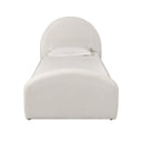 Moon Cream Performance Boucle Twin Bed