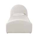 Moon Cream Performance Boucle Twin Trundle Bed