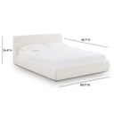 Isla Cream Upcycled Performance Linen Bed