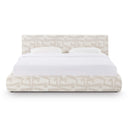 Isla Cream Jacquard Pattern Bed