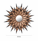 Sunflower 36" Antique Wall Mirror
