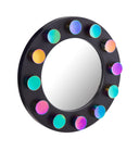 Rockstar 27.5" Black Round Wall Mirror