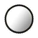 Baria 30" Wooden Round Wall Mirror