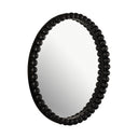 Baria 30" Wooden Round Wall Mirror