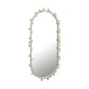 Bubbles Ivory Oval Wall Mirror (17"X31.5"-22.6"X42")