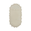 Bubbles Ivory Oval Wall Mirror (17"X31.5"-22.6"X42")