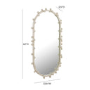 Bubbles Ivory Oval Wall Mirror (17"X31.5"-22.6"X42")