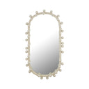 Bubbles Ivory Oval Wall Mirror (17"X31.5"-22.6"X42")