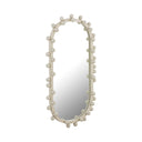 Bubbles Ivory Oval Wall Mirror (17"X31.5"-22.6"X42")