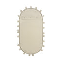 Bubbles Ivory Oval Wall Mirror (17"X31.5"-22.6"X42")