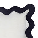 Scalloped Edge 24" Square Throw Pillow Cover