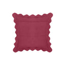 Scalloped Edge 24" Square Throw Pillow Cover