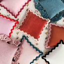 Scalloped Edge 24" Square Throw Pillow Cover