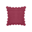Scalloped Edge 24" Square Throw Pillow Cover