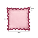 Scalloped Edge 24" Square Throw Pillow Cover