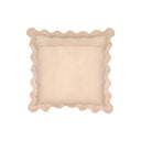 Scalloped Edge 24" Square Throw Pillow Cover