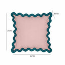 Scalloped Edge 24" Square Throw Pillow Cover