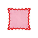 Scalloped Edge 24" Square Throw Pillow Cover
