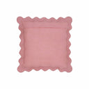 Scalloped Edge 24" Square Throw Pillow Cover