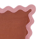 Scalloped Edge 24" Square Throw Pillow Cover