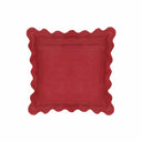 Scalloped Edge 24" Square Throw Pillow Cover