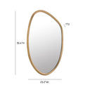 Mika 23"X35.4" Gold Wall Mirror
