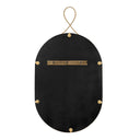 Ravina 20"X38" Braided Brass Oval Wall Mirror