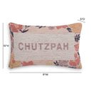 Chutzpah 15"X9" Jacquard Woven Throw Pillow