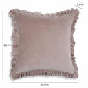 Alessia 20.5" Distressed Velvet Square Throw Pillow