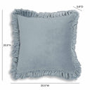 Alessia 20.5" Distressed Velvet Square Throw Pillow