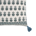 Blossom 20" Printed Cotton Tassel Throw Pillow Cover