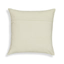 Aztec 20" Cream & Indigo Wool Square Throw Pillow Cover