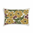 Blossom 24"X16" Embroidered Daisy Wool Throw Pillow