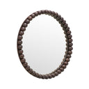 Baria 30" Wooden Round Wall Mirror