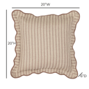 Striped 20" Linen Throw Pillow