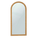 Arch 72" Natural Raffia Contract-Grade Floor Mirror