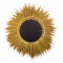 Mettu 51" Natural Grass Round Wall Mirror